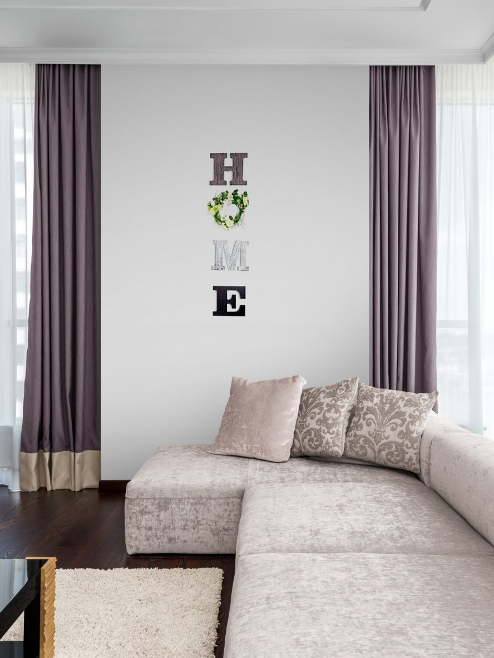 Комплект декоративных букв "HOME"