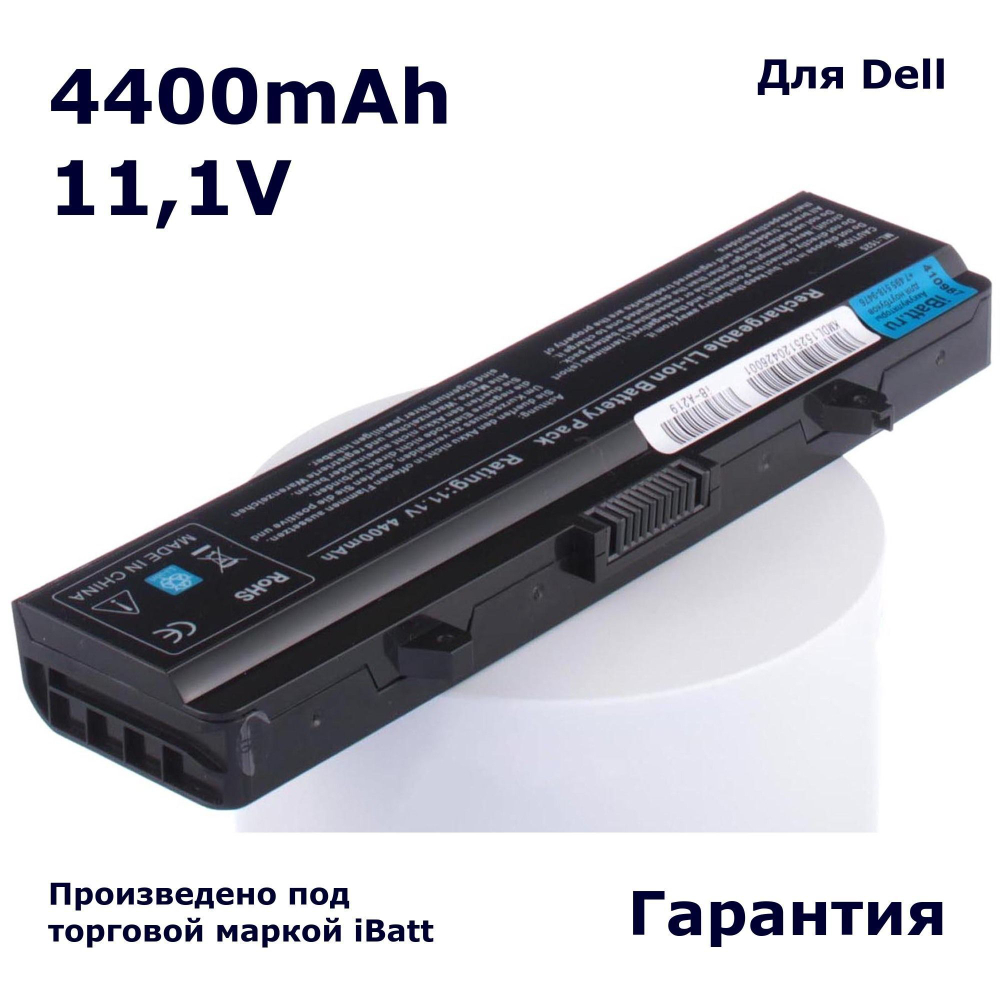 Аккумулятор iBatt 4400mAh, для RN873 GW240 X284G M911G GP952 RW240 K450N GP252 H416N HP277 312-0626 312-0625 GW252 312-0634 G558N 312-0633 RU586 RU573 P505M
