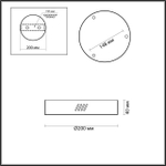 3885/3LA L-VISION ODL22 109 полированное золото Дополнительная чаша на 3 светильника (3885/25LA, 3885/35LA, 3885/45LA) BRIZZI