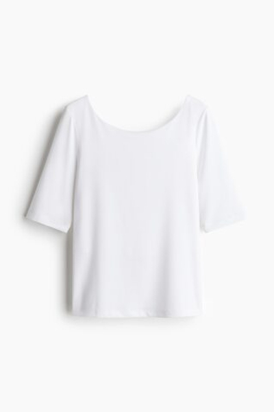 Топ с вырезом «балерина» - H&M