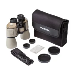 Бинокль Praktica Falcon 12x50 Sand с аксессуарами: чехол и ремешок
