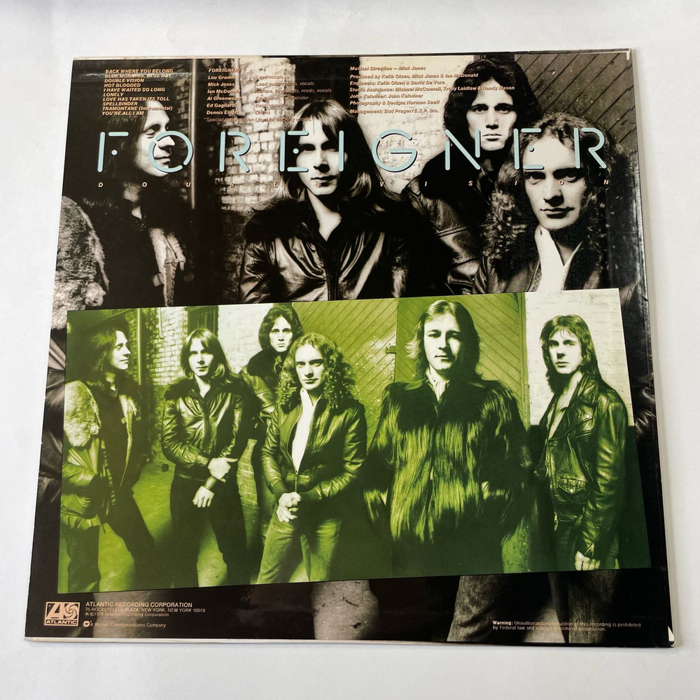 Винтажная виниловая пластинка LP Foreigner Double Vision (Япония 1980) (Без Оби)