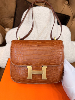 Сумка Hermes Constance mini American Aliligator