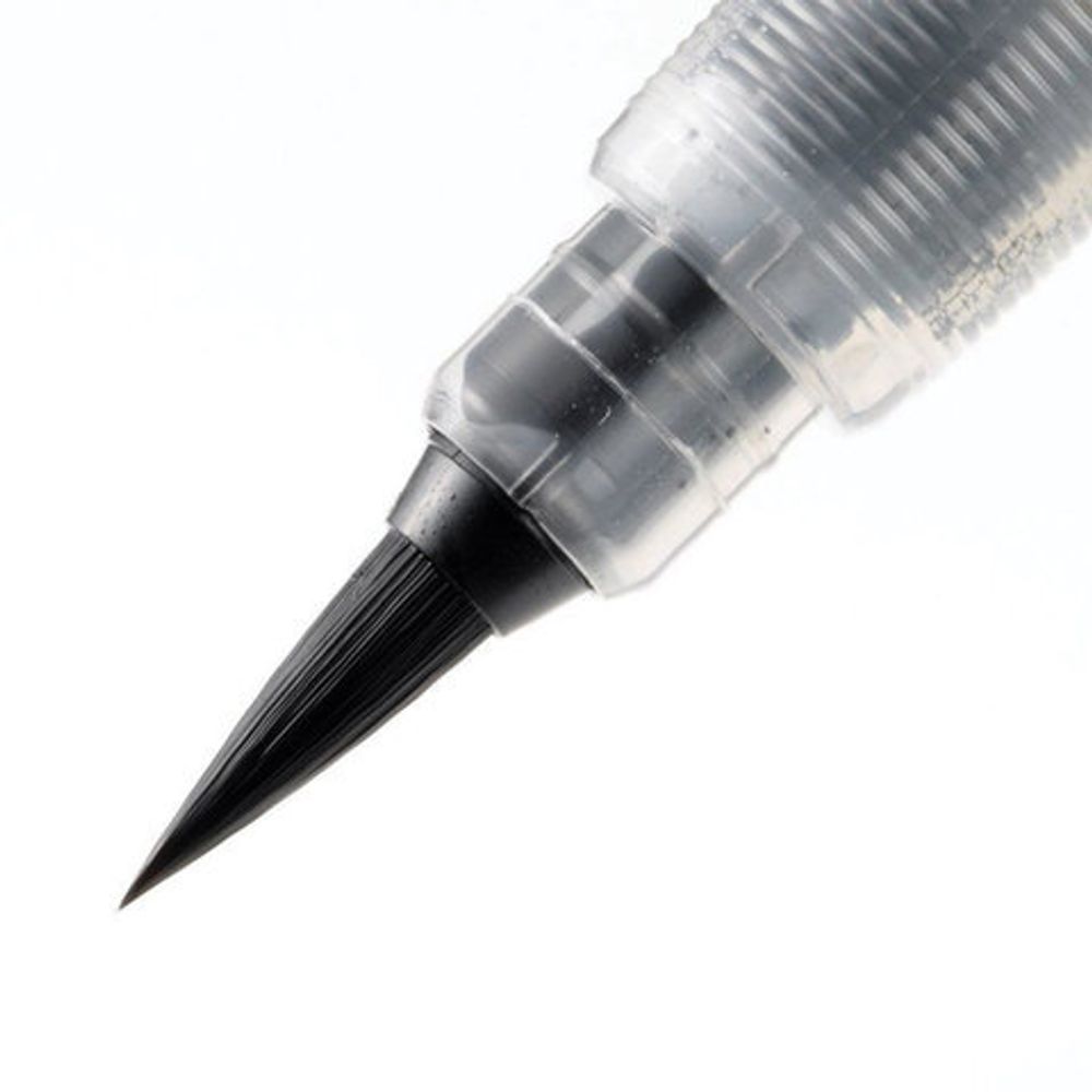 Кисть художественная PENTEL (Япония) "Brush Pen", картридж, блистер, XFP5M