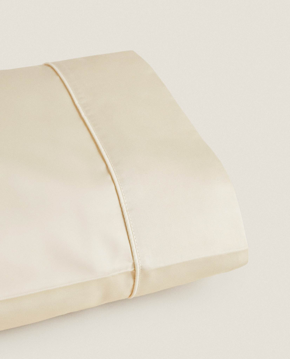 ZARA HOME (500 НИТЕЙ) НАВОЛОЧКА ИЗ ХЛОПКА ПЕРКАЛЬ, ЭКРЮ