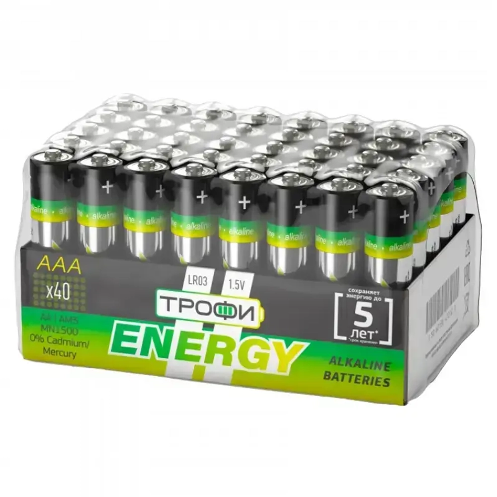Батарейка LR 6 Трофи Energy б/б 40Box (40/720)