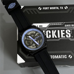 Dickies Wrist Watch Mechanical Movement Silicone Strap Black Dial Unisex