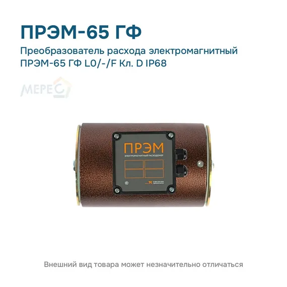 Преобразователь расхода электромагнитный ПРЭМ-65 ГФ L0/-/F Кл. D IP68