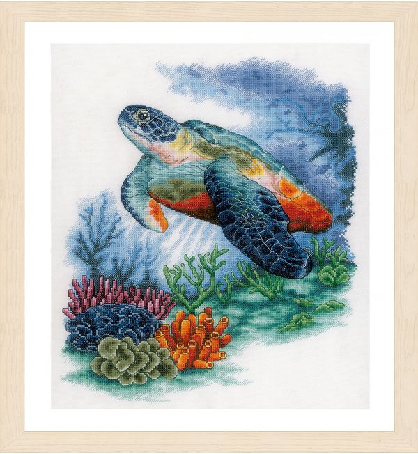 Набор для вышивания нитками Lanarte Treasures undersea