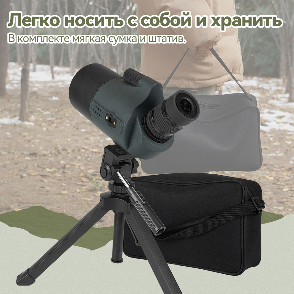 Зрительная труба SVBONY SV41Pro 28-84x80мм MAK с настольным штативом