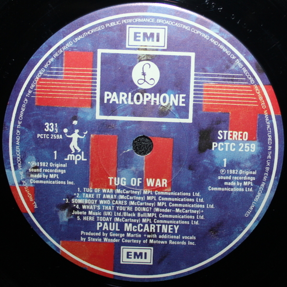 Paul McCartney / Tug Of War (LP)