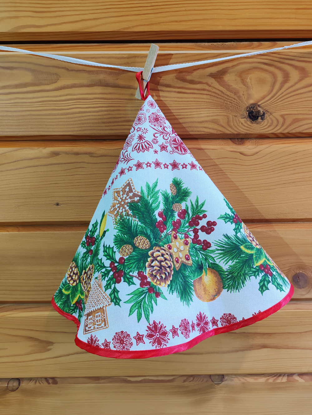 Полотенце кухонное, круглое, 2 шт, рогожка