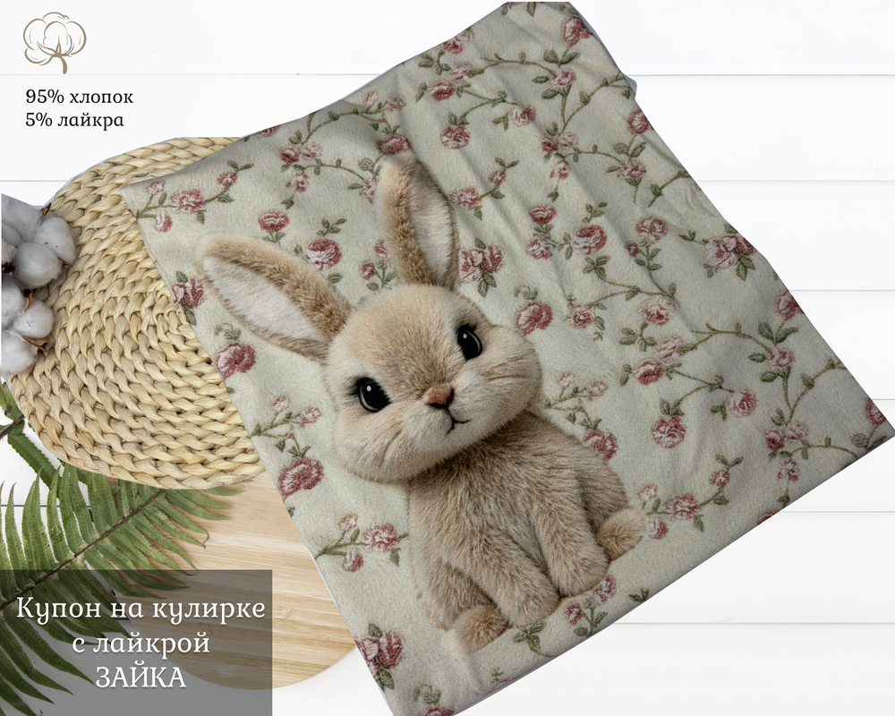 Кулирка купон зайка 60см+-5см