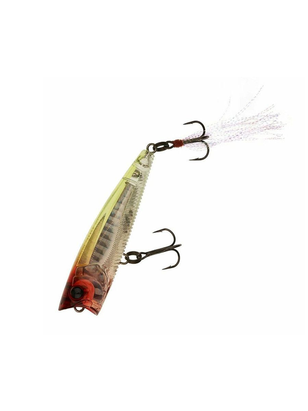 Воблер для рыбалки R1101-RBG 3DB Popper 75F, 75мм, 10г.
