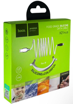 Usb Кабель-зарядка Lightning Hoco X21 Plus Silicone 2.4A 1м мягкий силиконовый белый