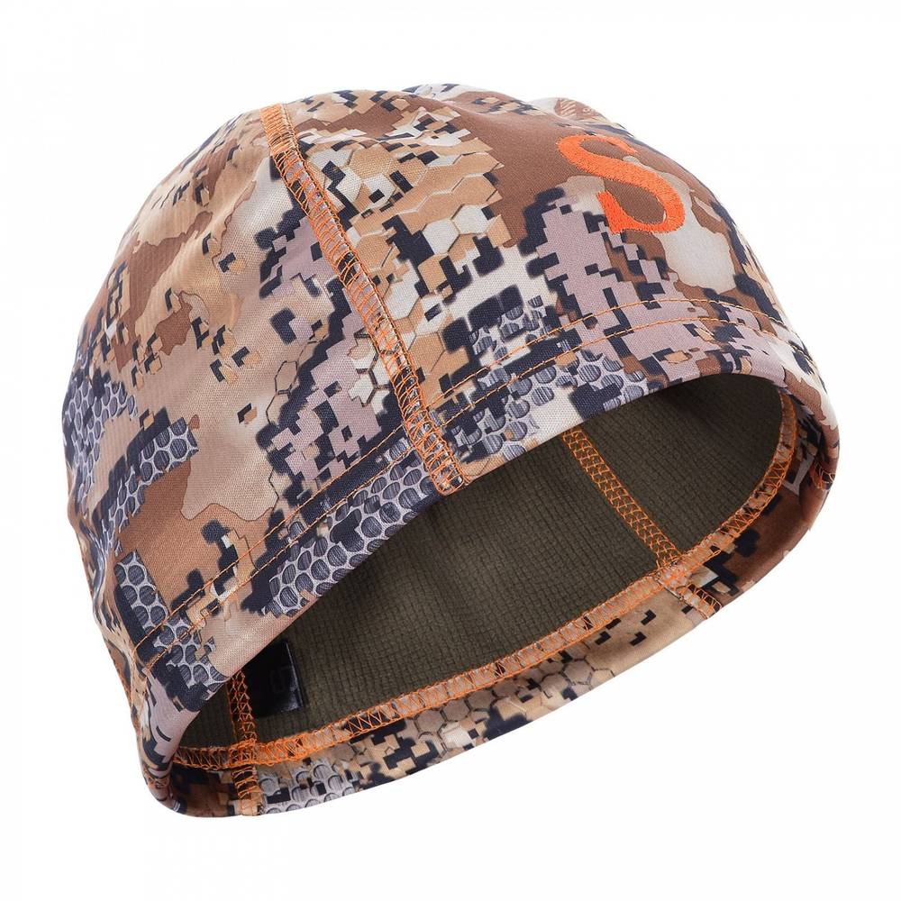 Шапка мужская демисезонная "Spring -330", softshell, саванна/ savanna (вышивка оранжевая), ХСН