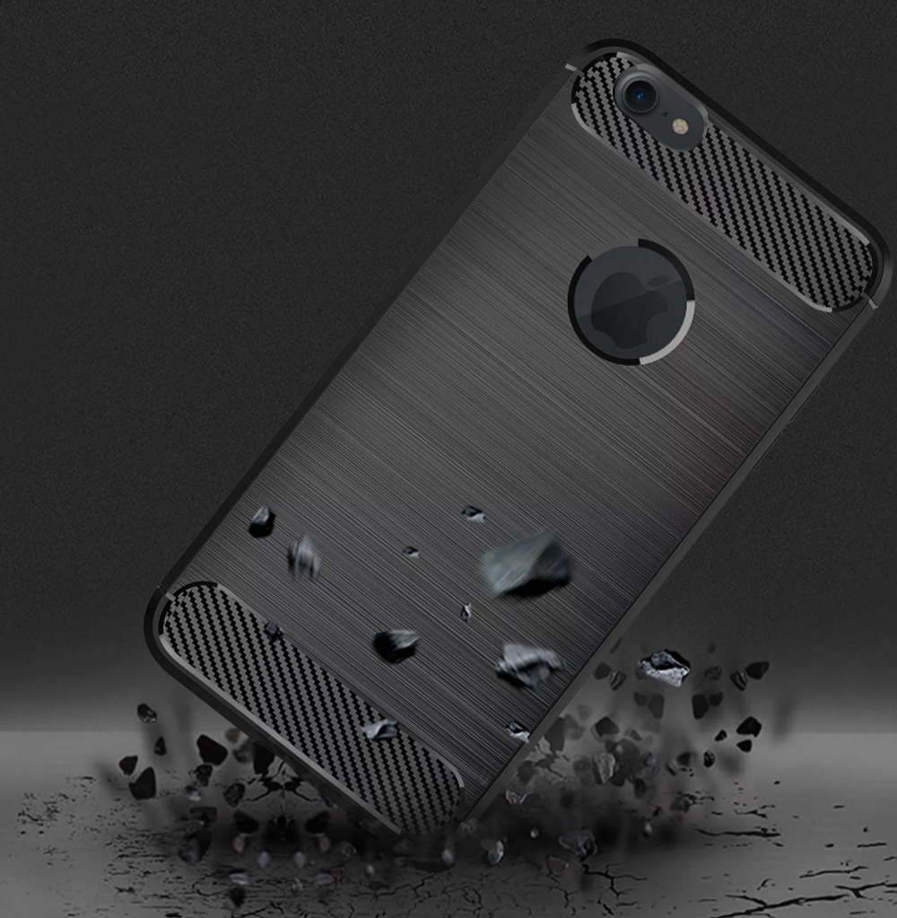 Чехол для iPhone 6 Plus (iPhone 6S Plus) цвет Red (красный), серия Carbon от Caseport