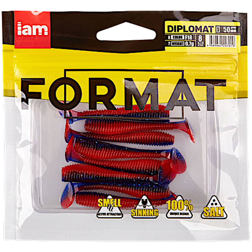 Мягкая приманка IAM Format Diplomat 100мм 6.0г -