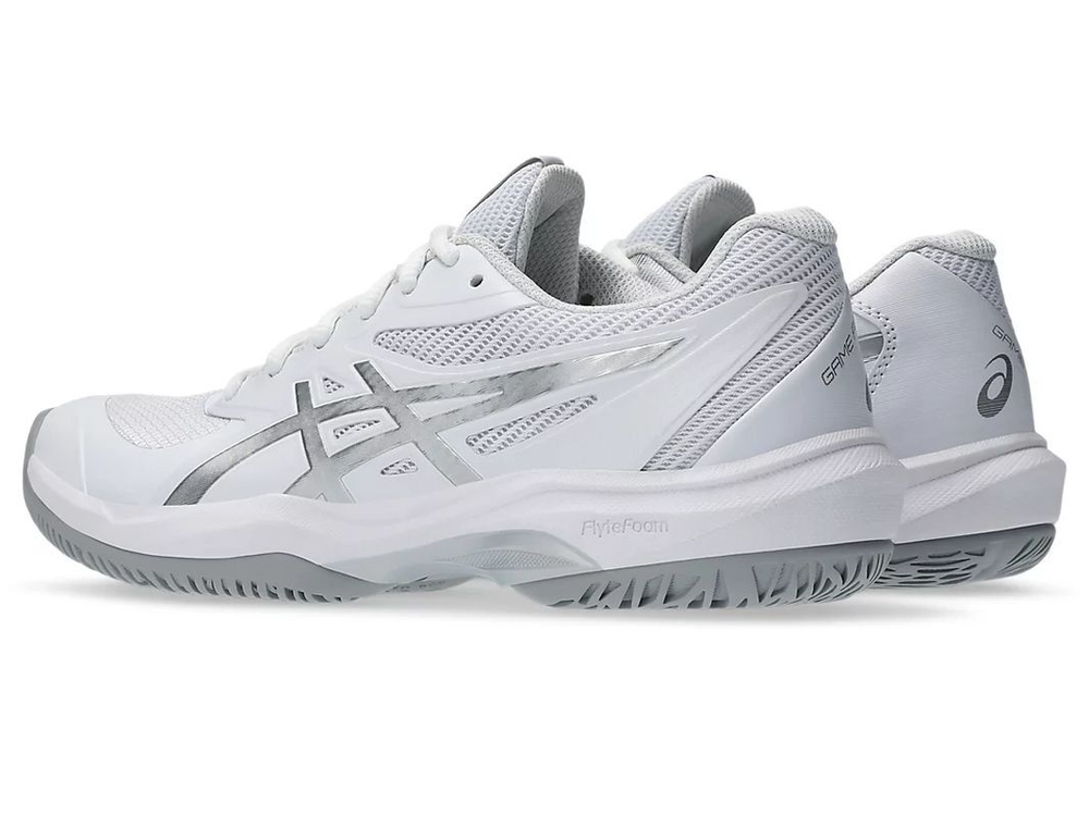 Женские теннисные кроссовки Asics Game FF - white/pure silver