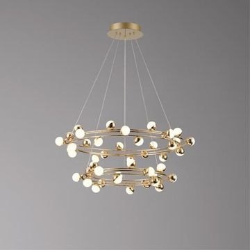 Подвесная люстра LED 135W 3000К APL.774.03.135 золото Delfin Aployt