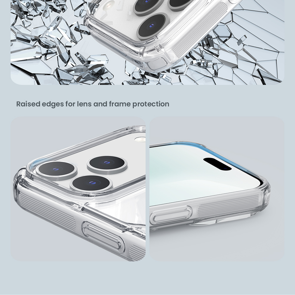 Усиленный прозрачный чехол для смартфона iPhone 17 Pro, серия Nature TPU Pro от Nillkin