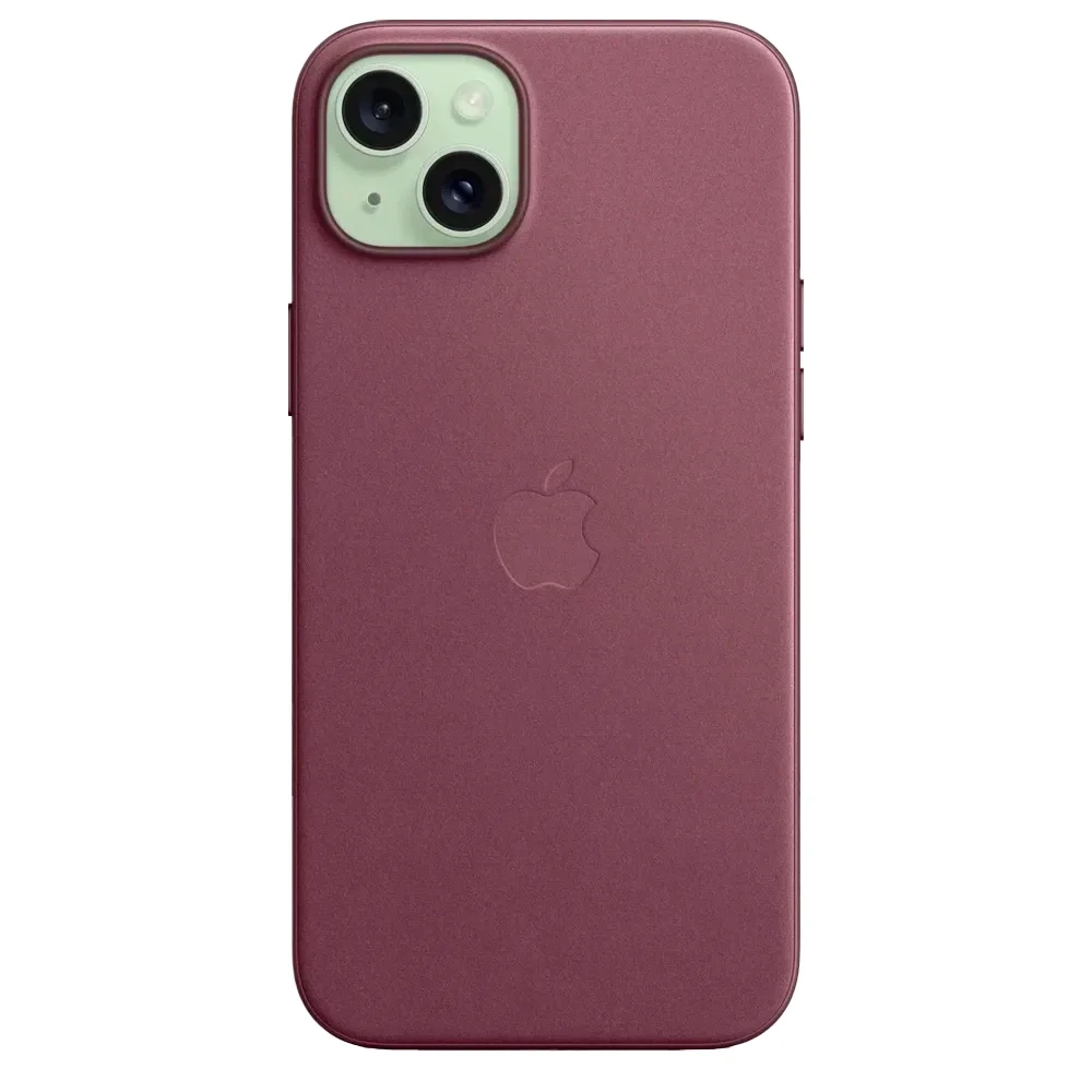 Тканевый чехол с поддержкой MagSafe Apple FineWoven Case для iPhone 15 Plus, Mulberry (Красная шелковица)