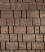 Тротуарная плитка ВЫБОР, форма Старый город, h=80мм