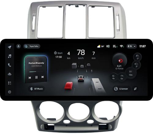 Магнитола для Hyundai Getz 2002-2011 (рамка большая серебро) - Teyes CC4PRO монитор 12.3" 2K QLED + рамка 9, Android 13, Быстрейшая, Snapdragon 778G, ИИ, CarPlay, DSP, 4G SIM-слот