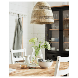 IKEA TORARED  (ИКЕА ТОРАРЕД)  -  Абажур для подвесной лампы, осока/ручная работа, 36 см