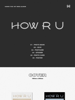 Альбом HAWW - HOW R U Mini 1st Album 2 Version SET