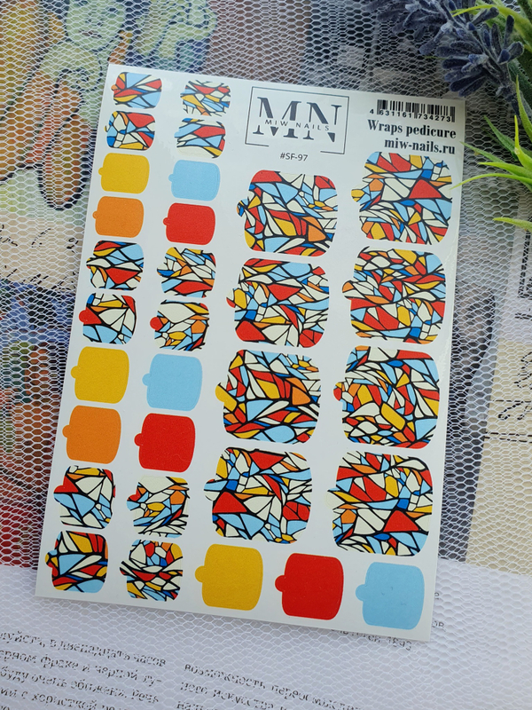 Плёнки для педикюра Wraps stickers SF-97