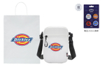 Dickies Polyester Shoulder Bag, Crossbody Bag With Cell Phone Pouch Unisex White
