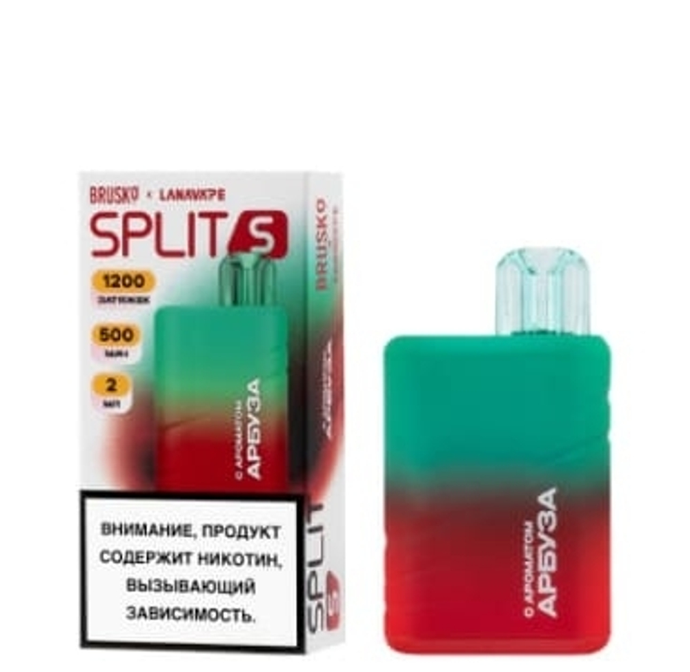 BRUSKO SPLIT S 1200 ЭСДН с ароматом арбуза (М)