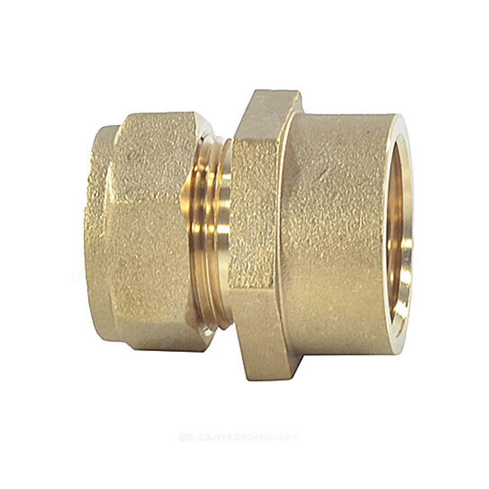 Муфта латунь 40Aх1 1/2" обжим/ВР STAHLMANN SSFL4011/2BEF