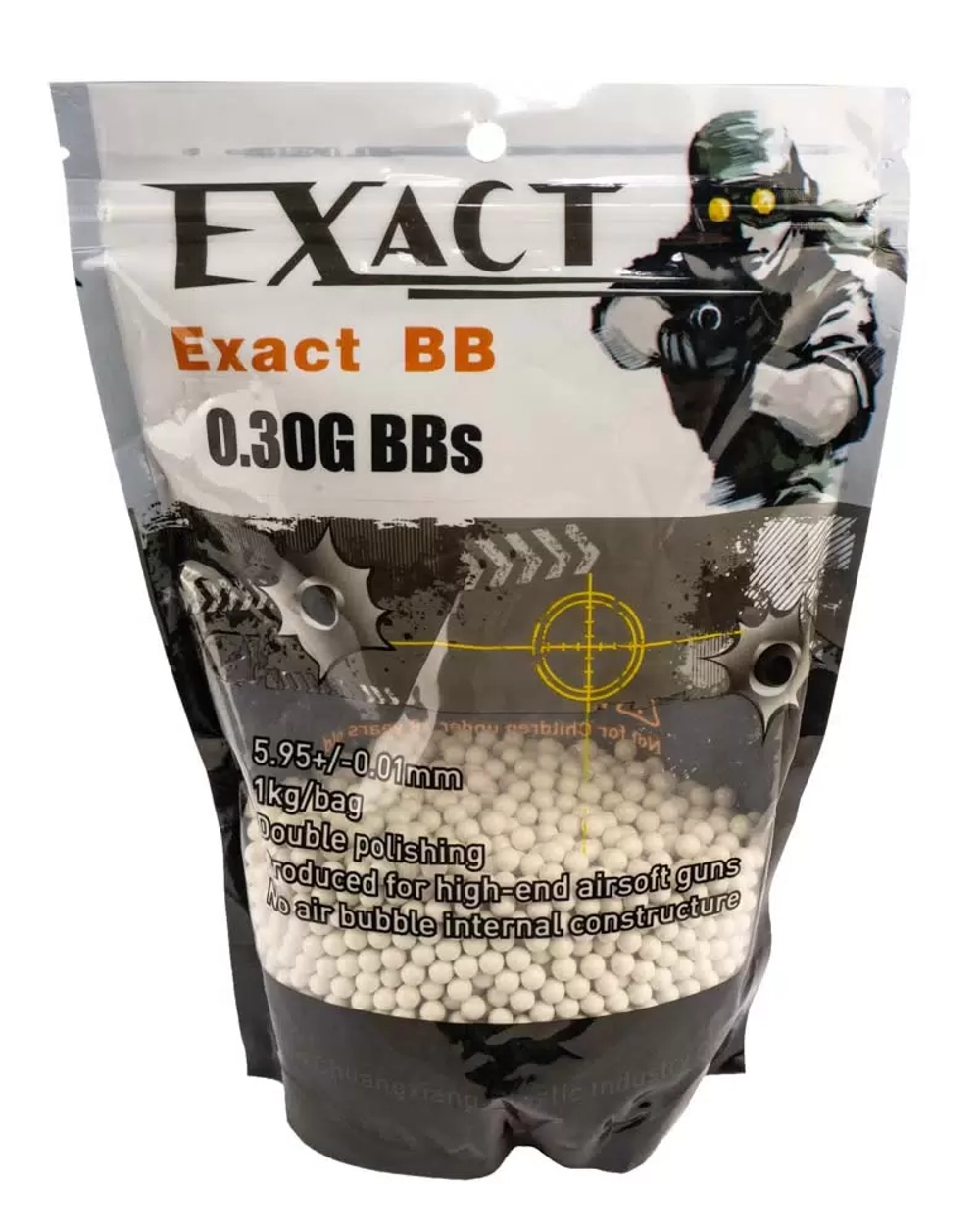 Шары EXACT 0,30g (1кг, белые)