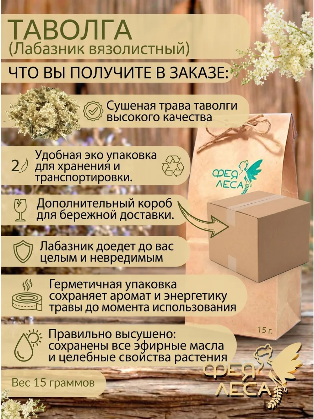 Таволга (лабазник) соцветия для здоровья, магии и творчества