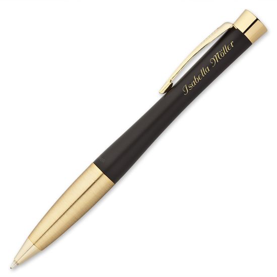 Шариковая ручка Parker Urban K200, цвет: Muted Black GT, стержень: Mblu, S0767040