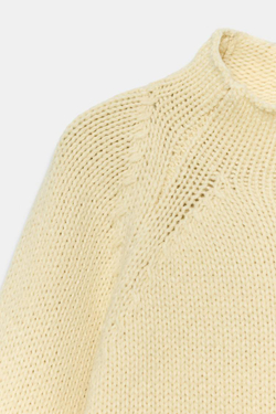 ZARA СВИТЕР КРУПНОЙ ВЯЗКИ, ЭКРЮ