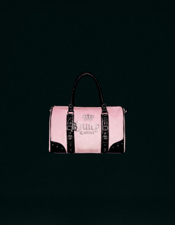 BERSHKA X JUICY COUTURE СУМКА СО СТРАЗАМИ, РОЗОВЫЙ