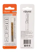 Сверло по металлу Sturm! 3,0х61 мм, сталь HSS, нитридтитан., 118° ,блистер 2 шт — фото 4