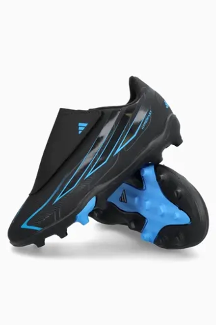 Бутсы adidas F50 Club Hyperfast Velcro FG/MG Junior - черный