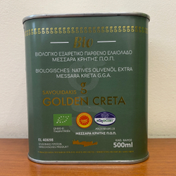 Оливковое масло EXTRA VIRGIN OLIVE OIL BIO PDO MESSARA "GOLDEN CRETA 500мл, ж/б, Греция