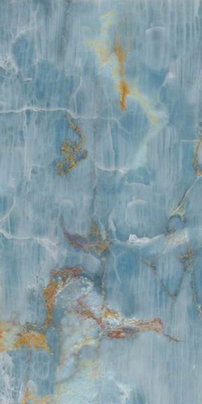 Керамогранит The Room Onyx Aqua Blue Gold