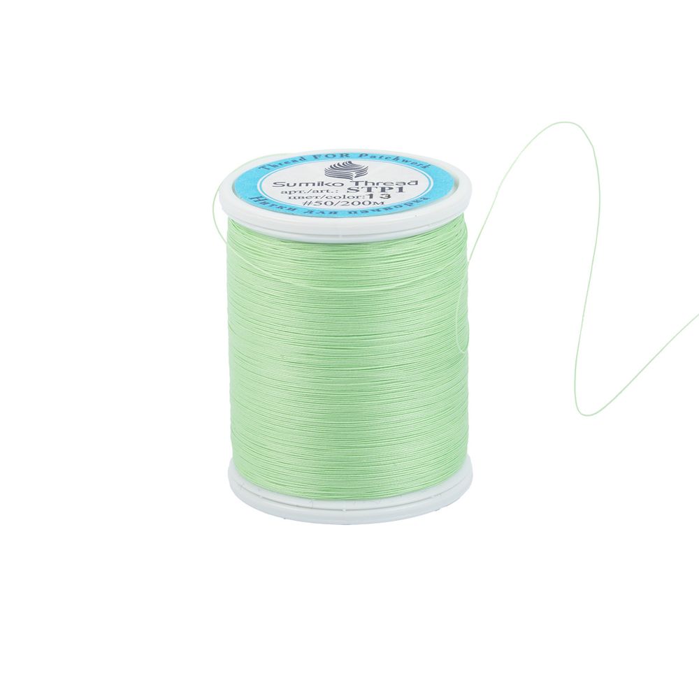 Нитки для пэчворка SumikoThread 200 м, (219 ярд), 13 салатовый