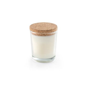 ZEN 80. Ароматическая свеча в стеклянном стаканчике с пробковой крышкой 80 g