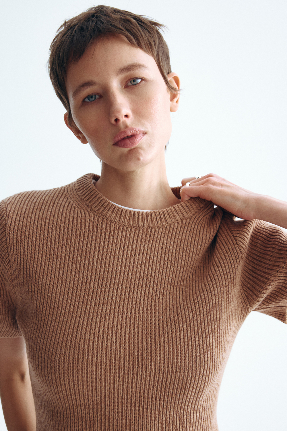 Футболка из смеси с шерстью - H&M