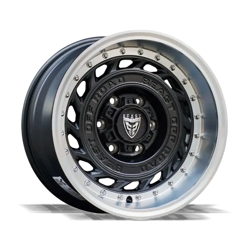 Диск колёсный литой BEAST OFFROAD 9705 R17 8,5 ЕТ0 Matte Black Machine Lip