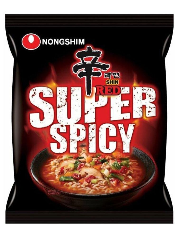 Лапша острая Nongshim Shin Ramyun Super Spicy 120 г 4 шт