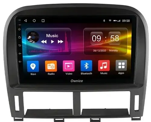 Магнитола для Lexus LS430, Toyota Celsior XF30 2000-2006 (ШГУ цветной) - Kuberg OL-9563-2 IPS, Android 10, 4G SIM-слот