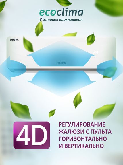 Настенная сплит-система Ecoclima ECW/I-CH12/AA-4R1 (White) + EC/I-CH12/A-4R1 (White), белый — (7)